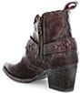 Color:Teak Rustic - Image 3 - Women's Tania Harness Western Leather Ankle Boots