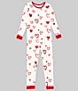 Color:Love is in the Air - Image 1 - Little/Big Girls 2T-12 Family Matching All My Love Heart Print Two-Piece Pajama Set