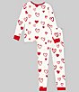 Color:Love is in the Air - Image 3 - Little/Big Girls 2T-12 Family Matching All My Love Heart Print Two-Piece Pajama Set
