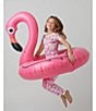 Color:Flamingo Bay - Image 6 - Little/Big Girls 2T-12 Family Matching Flamingo Bay Two-Piece Pajamas Set