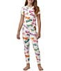 Color:Sunny Lens - Image 2 - Little/Big Girls 2T-12 Family Matching Sunny Lens Two-Piece Pajamas Set