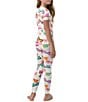 Color:Sunny Lens - Image 3 - Little/Big Girls 2T-12 Family Matching Sunny Lens Two-Piece Pajamas Set