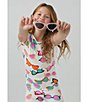 Color:Sunny Lens - Image 6 - Little/Big Girls 2T-12 Family Matching Sunny Lens Two-Piece Pajamas Set