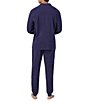Color:Navy - Image 2 - Bedhead Pajamas Long Sleeve Classic Fit 2-Piece Pajama Set