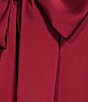 Color:Red - Image 3 - Harper Satin Mock Neck Sleeveless High Low Dress