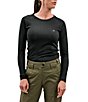 Color:Black - Image 1 - Ladies' Training Gear Collection Ciel Tech UPF 50 Long Sleeve Performance T-Shirt