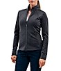 Color:Charcoal - Image 1 - Ladies' Training Gear Collection Suojella Zip Front Fleece Jacket