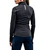 Color:Charcoal - Image 2 - Ladies' Training Gear Collection Suojella Zip Front Fleece Jacket