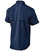 Color:Blue Total Eclipse - Image 2 - TKAD Flex Short-Sleeve Woven Shirt