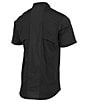 Color:Black - Image 2 - TKAD Flex Short-Sleeve Woven Shirt