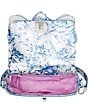 Color:Blue - Image 3 - Butterfly Flights Of Fancy Floral Ruffle Crossbody Bag
