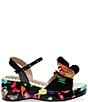 Color:Black Multi - Image 2 - Girls' Lotty Butterfly Embellished Platform Sandals (Youth)