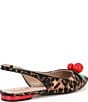 Color:Leopard - Image 2 - Junniper Leopard Print Cherry Slingback Flats