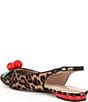 Color:Leopard - Image 3 - Junniper Leopard Print Cherry Slingback Flats