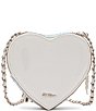 Color:Silver - Image 2 - Pearl Heart Sparkler Crossbody Bag