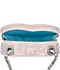 Color:Silver - Image 3 - Pearl Heart Sparkler Crossbody Bag