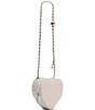 Color:Silver - Image 5 - Pearl Heart Sparkler Crossbody Bag