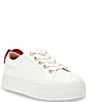 Color:White/Multi - Image 1 - Presely Heart Detail Platform Sneakers