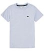 Color:Phoenix Blue - Image 1 - Big Boys 8-16 Short Sleeve Basic Crew T-Shirt