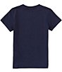 Color:Navy Blue - Image 2 - Big Boys 8-16 Short Sleeve Basic Crew T-Shirt