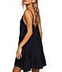 Color:Black Pebble - Image 2 - Beach Vibes Sleeveless V-Neck Swim Cover Up Dress