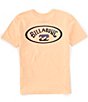 Color:Sherbet - Image 1 - Big Boys 8-20 Short Sleeve CrossBoards Graphic Logo T-Shirt
