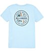 Color:Coastal Blue - Image 1 - Big Boys 8-20 Short-Sleeve Rotor T-Shirt