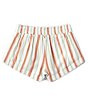Color:Fresh Nectar - Image 2 - Big Girls 7-14 Striped Mad For You Shorts