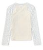 Color:Salt Crystal - Image 2 - Big Girls 7-14 Long Sleeve Flower Power Rashguard T-Shirt