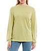 Color:Agave - Image 1 - Heartbreaker Long Sleeve Graphic Boyfriend T-Shirt