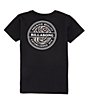 Color:Black - Image 1 - Little Boys 2T-7 Short-Sleeve Rotor T-Shirt