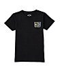 Color:Black - Image 2 - Little Boys 2T-7 Short-Sleeve Sharky Graphic T-Shirt