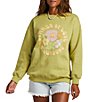 Color:Seaweed - Image 1 - Lovers Forever Graphic Relaxed Sweatshirt