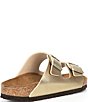 Color:Gold - Image 2 - Women's Arizona Double Banded Buckle Detail Slip-On Sandals