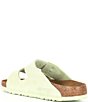 Color:Faded Lime - Image 3 - Women's Arizona Suede Dual Adjustable Buckle Detail Strap Sandals