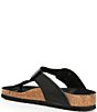 Color:Black - Image 3 - Women's Gizeh Big Buckle High Shine Thong Sandals