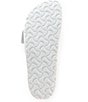 Color:White - Image 6 - Women's Madrid Big Buckle Leather Slide Sandals