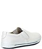 Color:White - Image 2 - Women's QO400 Leather Professional Slip-On Sneakers