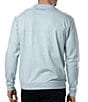 Color:Jade - Image 2 - Long Sleeve Henley Maddox Crew Neck Pullover