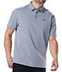 Color:Silver/Navy - Image 1 - Short Sleeve Tanner Polo Shirt