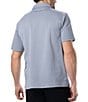 Color:Silver/Navy - Image 2 - Short Sleeve Tanner Polo Shirt