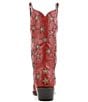 Color:Red - Image 3 - Marfa Star Stud Embellished Western Boots