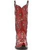 Color:Red - Image 6 - Marfa Star Stud Embellished Western Boots