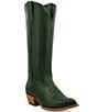 Color:Emerald - Image 1 - Women's Eden Leather Stitched Western Boots