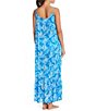 Color:Big Sur Bleu - Image 2 - A Place In The Sun Floral Print Swim Cover-Up Dress