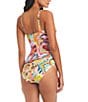 Color:Multi - Image 2 - Break The Mold Sweetheart Neck Shirred Bodice Underwire One Piece Swimsuit