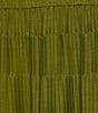 Color:Kiwi - Image 3 - Textured Tier Square Neck Dress