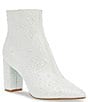 Color:Pearl - Image 1 - Blue by Betsey Johnson Cady Pearl Embellished Block Heel Booties