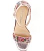 Color:Floral/Multi - Image 5 - Blue by Betsey Johnson Dani Floral Rhinestone Ankle Strap Dress Sandals