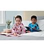Color:Pink - Image 3 - Little/Big Girls 2-10 Twinkle Two-Piece Pajamas & Book Set